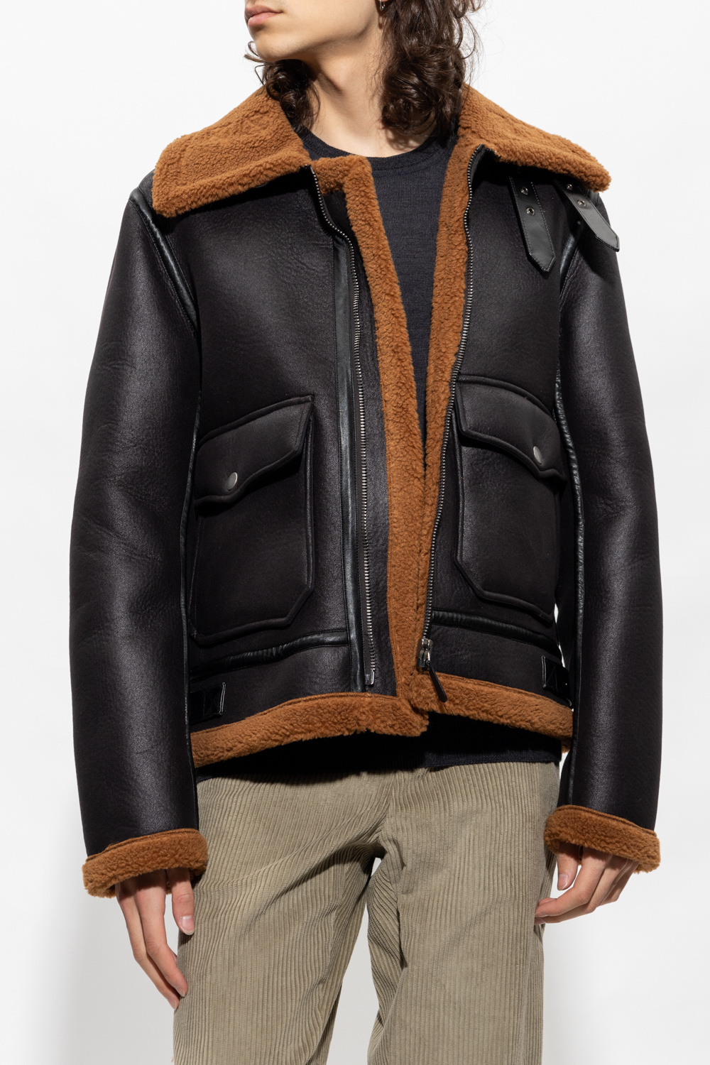 Apc on sale shearling jacket